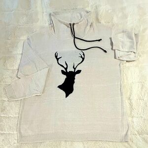 Cotton Country Deer Pullover Top